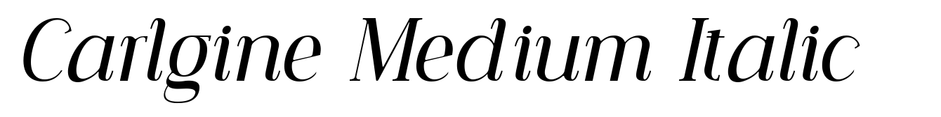 Carlgine Medium Italic